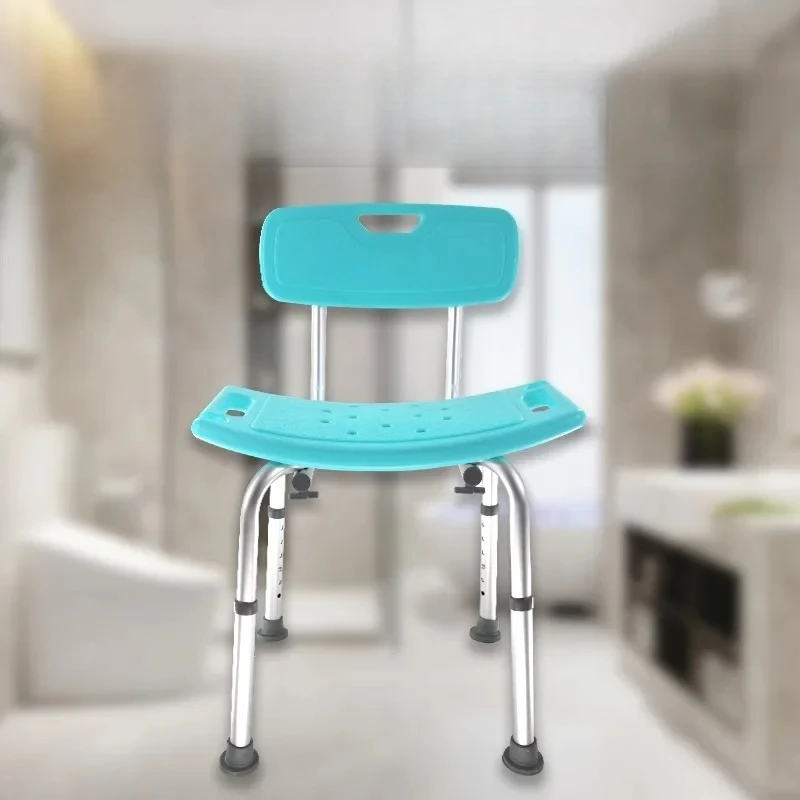 

Противоскользящий табурет для душа для пожилых людей, регулируемый стул для ванны со спинкой, портативное сиденье для купания, безопасная скамейка для душа