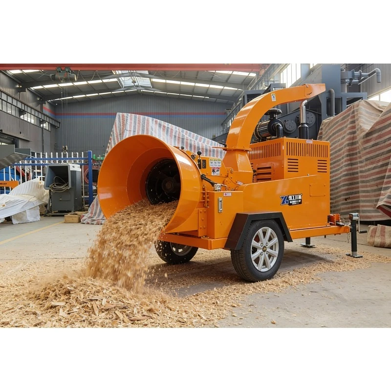 40HP Mobile Diesel Engine Wood Chipper Shredder Wood Pallet Shredder Machine for Tree Branches Waste Wood