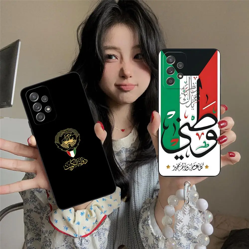 

Чехол для мобильного телефона с флагом Кувейта для Samsung Galaxy A56 55 54 53 52 51 36 35 34 23 16 15 5G, цветной чехол, роскошный красивый чехол