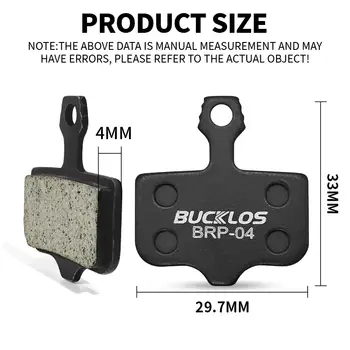 Klocki hamulcowe BUCKLOS Resin Disc Brake Pad do SRAM AVID Hydrauliczne klocki hamulcowe odporne na zużycie Klocki hamulcowe MTB do DB3 DB5 ELIXIR Części rowerowe 8 best sales hamulce Sram - №4
