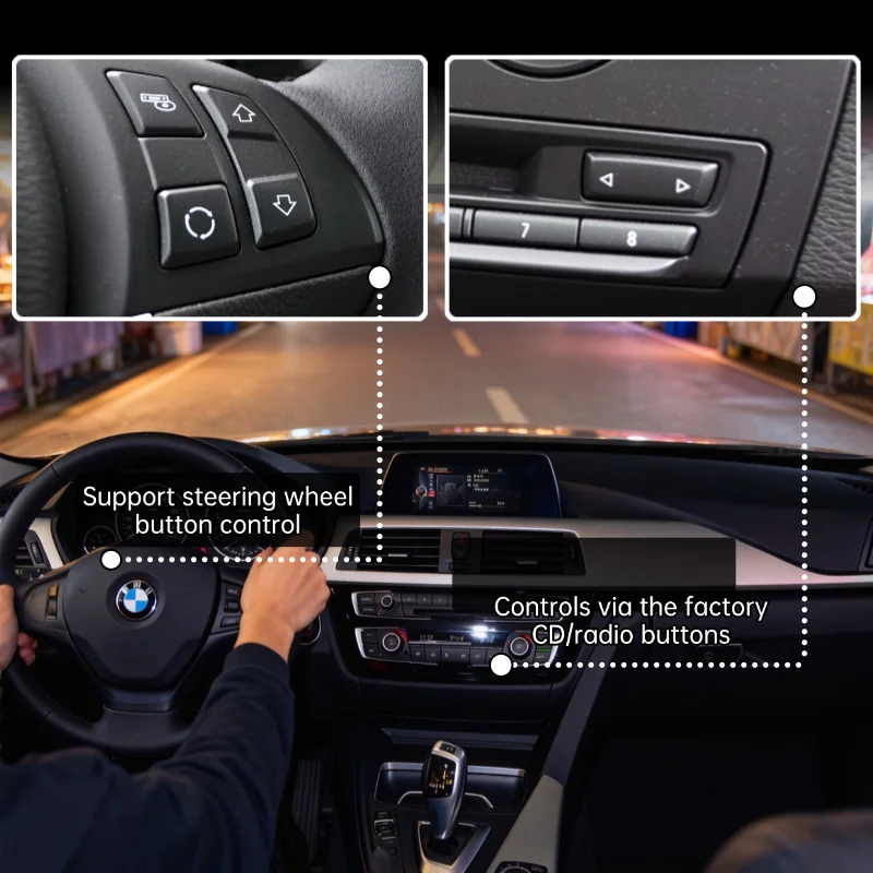 Bluetooth 5.0 Adapter for the CIC System in BMW 2005-2012 (Chassis Codes E-Series Models) USB AUX Input Audio Adapter