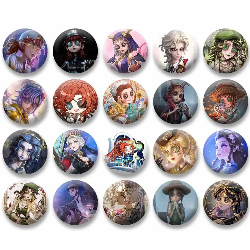 بقاء لعبة الهوية الخامس بروش مستدير إيما وودز لوكا كلارك سير الكرتون شارة الملابس حقيبة قبعة دبابيس المجوهرات المشجعين هدية تذكارية