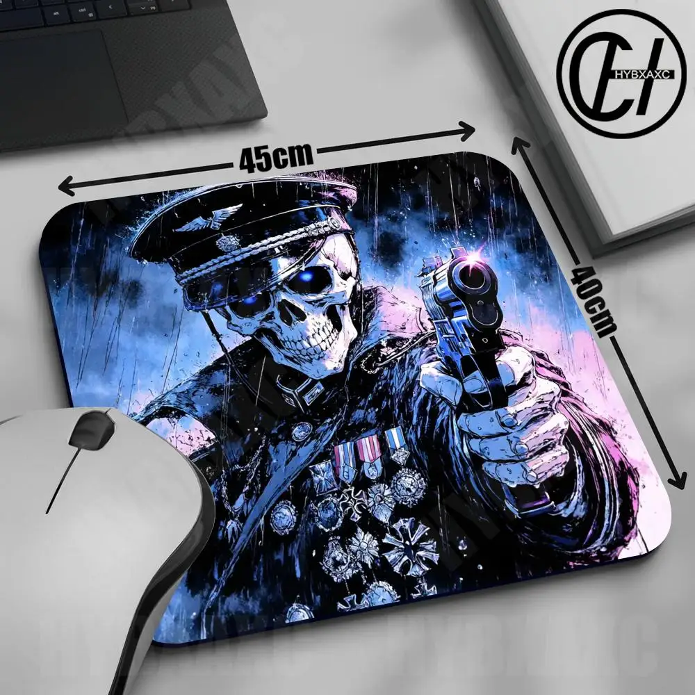 Skull Soldier Gaming Mouse Pad Multiple sizes Large Square Computer Office Game Table Mat Grim Reaper Rubber Anti-slip Mousepad
