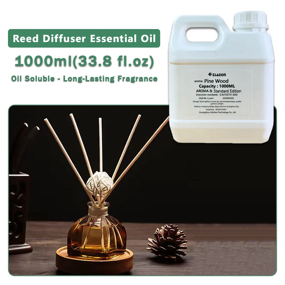 ESAEON Diffuser Supplement Liquid Essential Oils - For Reed Diffusers & Flameless Aromatherapy, Pine Wood - 1000ML (33.8 fl.oz)