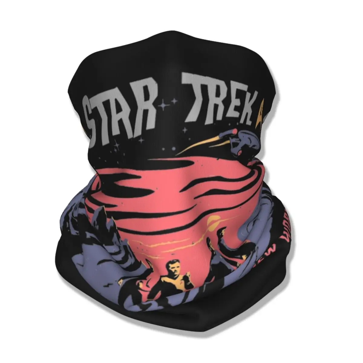 Retro Stars Treks Bandana Neck Cover Printed Mask Scarf Warm Cycling Scarf Outdoor Sports for Men Women Adult Breathable