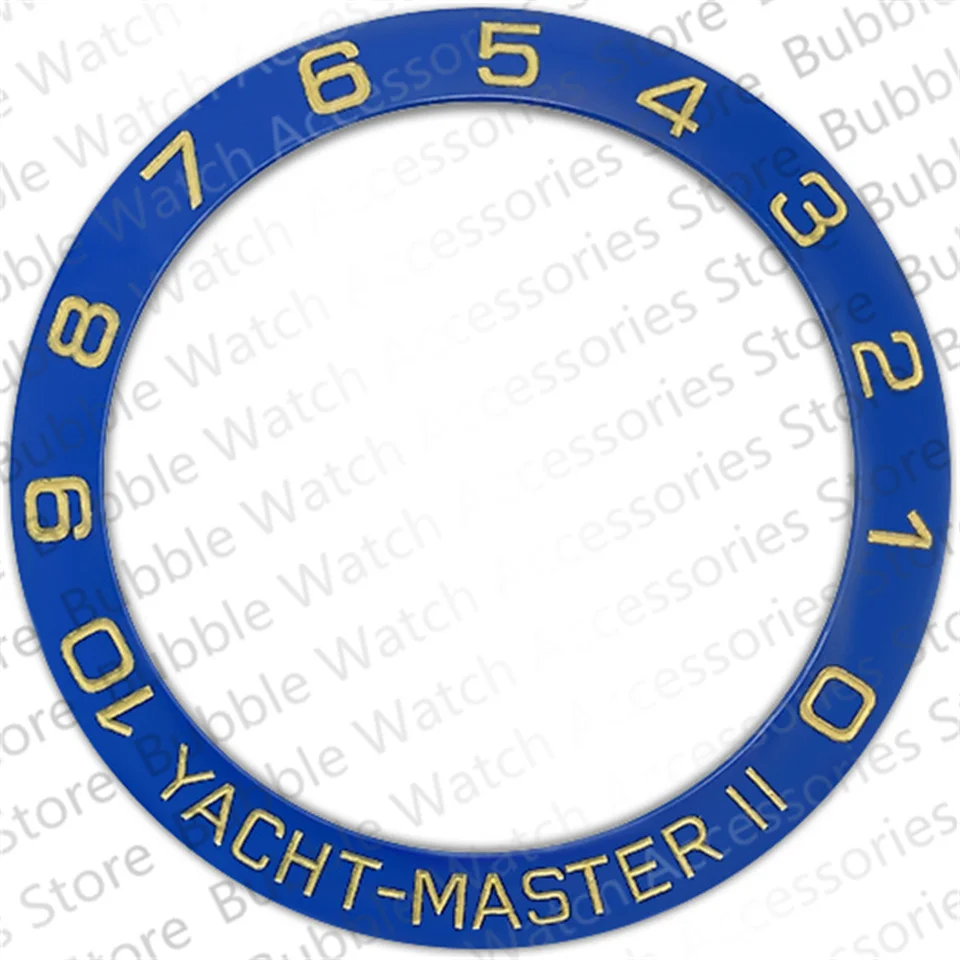 42mm*33mm Blue Ceramics Bezel Insert Fit For Rlx Ym2 Mechanical Wristwatch