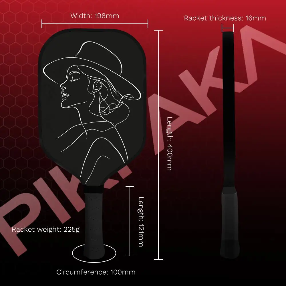 Модное женское весло Pickleball Lines T700