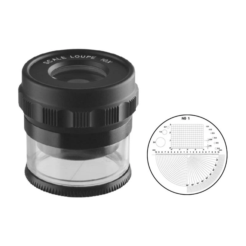 

G92C 10XScale Stand Magnifier Desktop Glass Portable Cylinder