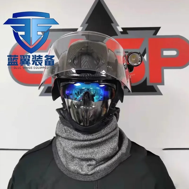 CASP tactical headgear, flame retardant and riot proof headgear, anti cutting scarf mask, full face protective mask