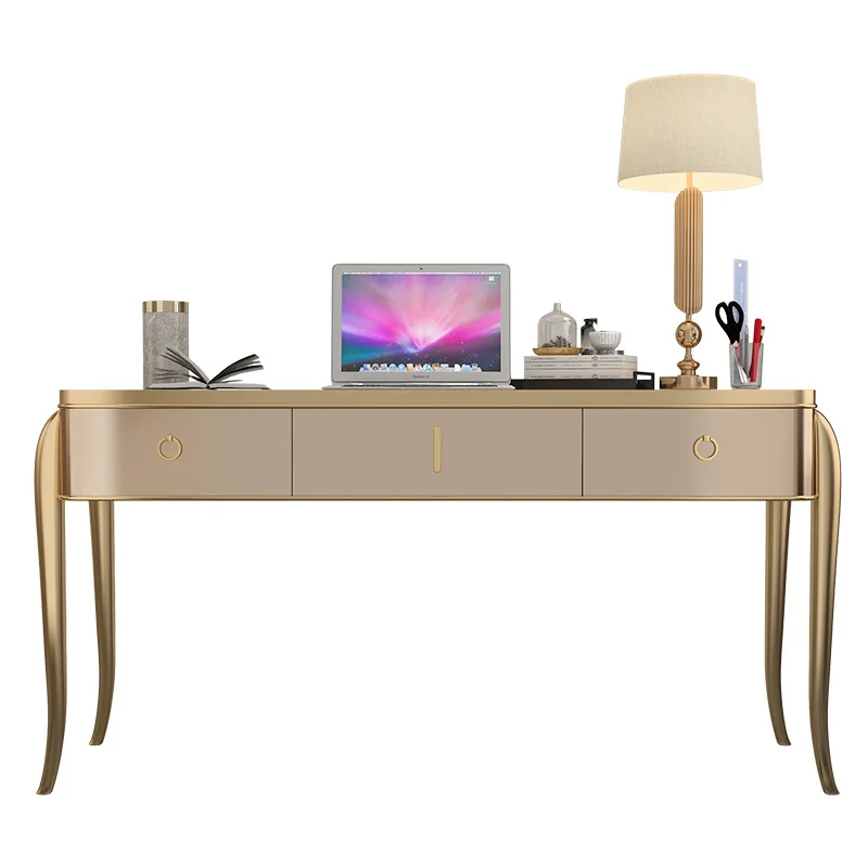 

Американский светлый роскошный стол и стул для домашнего обучения, письменный простой современный стол из цельного дерева