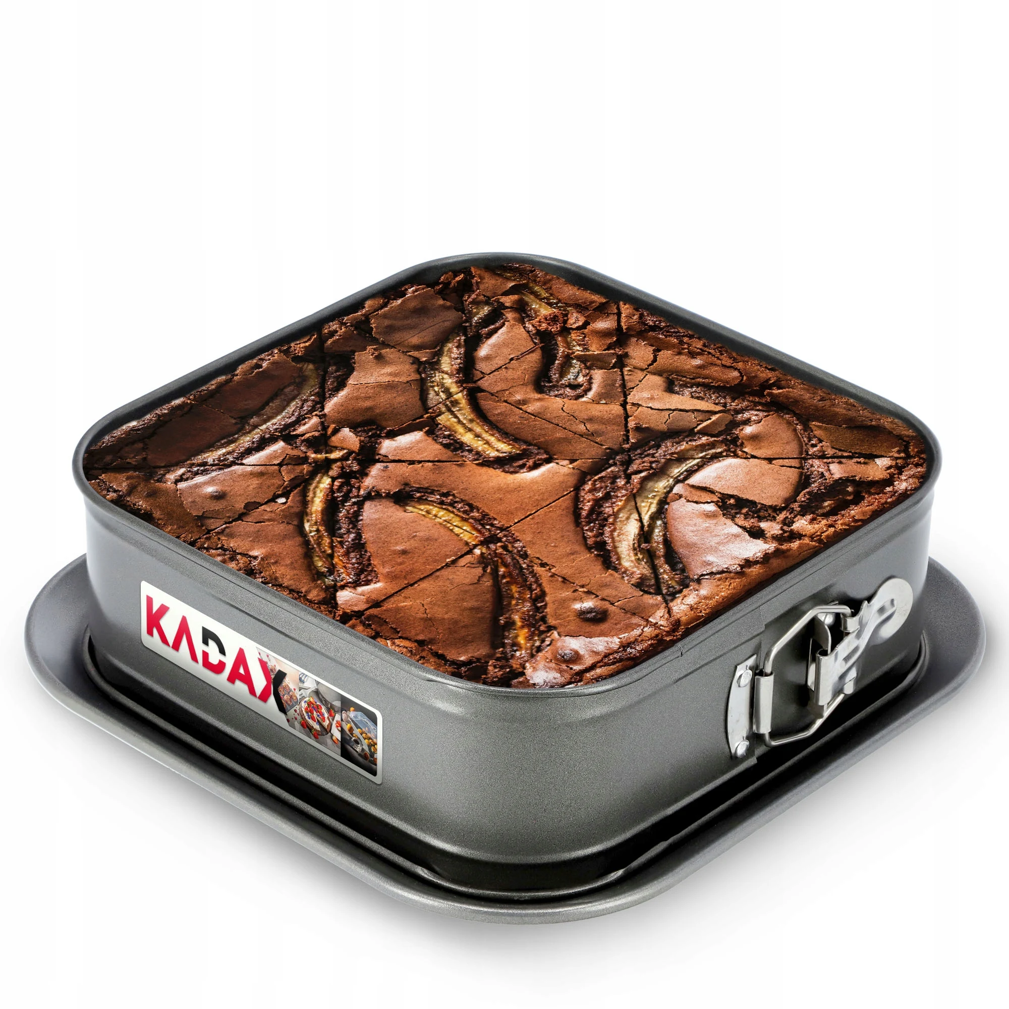 KADAX mal mal voor bakplaat metaal antiaanbaklaag vierkant 24cm