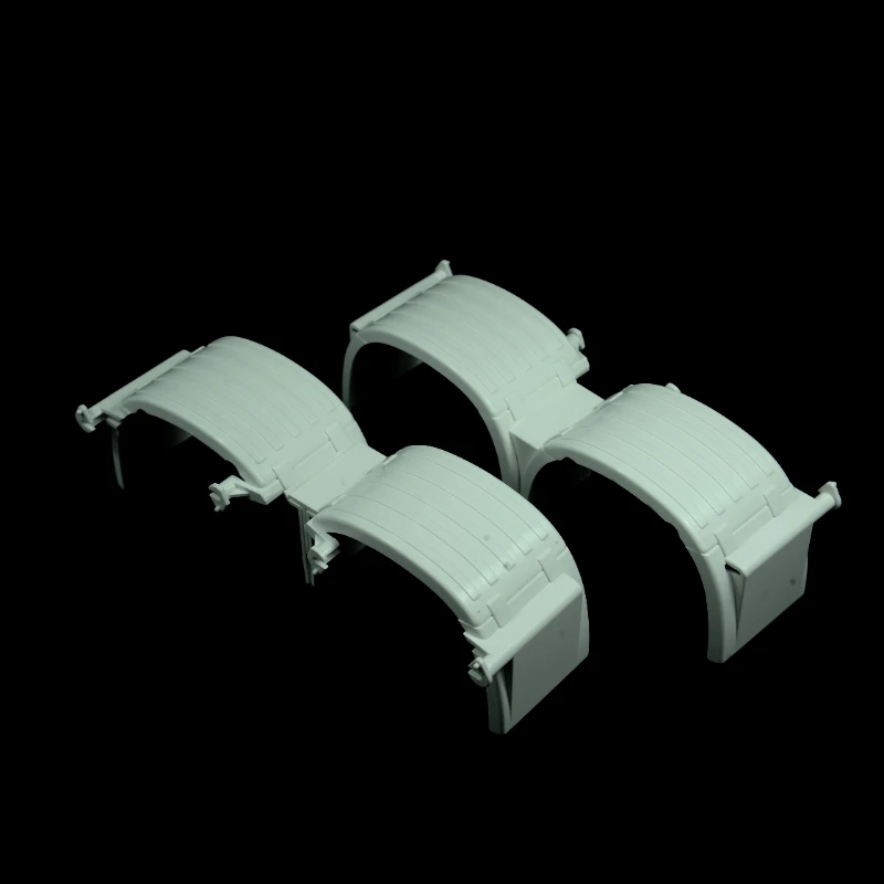 Guardabarros de Doble Eje para Camión RC Tamiya 1/14, Tractor Scania, MAN, Benz, Volvo, Protector de Ruedas 1:14, Piezas de Repuesto para Camiones Volquete