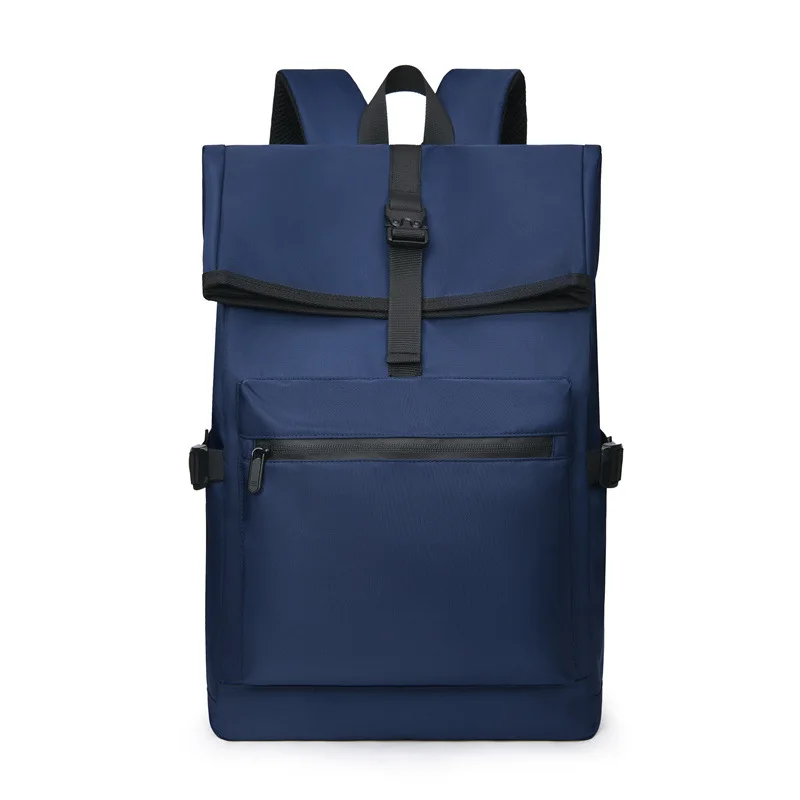 New Large Capacity Backpack Unisex Fashion Trend Outdoor Backpack Leisure Computer Bag Simple Solid Color Business Bag