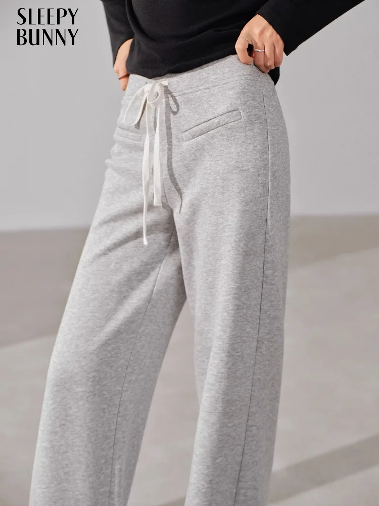 

Vintage Casual Sweatpants Women Loose Drawstring Jogger Pants High Waist Wide Leg Streetwear Trousers for Sporty Lazy Day Looks