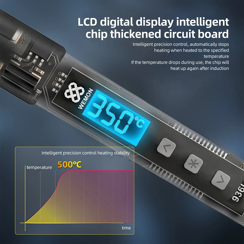 LCD Digital Display Electric Soldering Iron 90W Digital Adjustable Temperature Desoldering Welding Repair Solder Tools