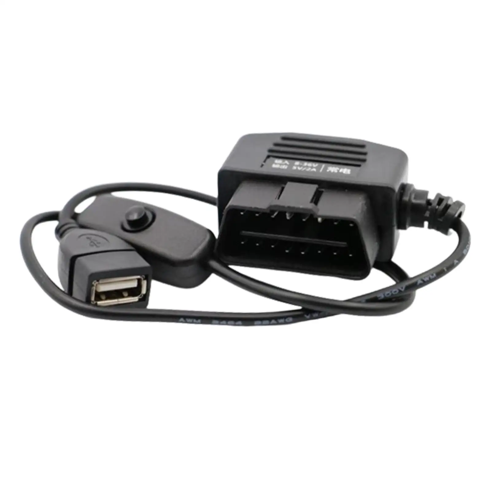 Комплект OBD Hardwire с USB-портом «Мама», Автомобильный USB-кабель для видеорегистратора