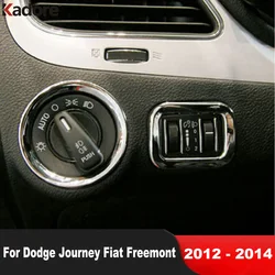 For Dodge Journey JC Fiat Freemont 2011 2012 2013 2014 Chrome Car Dashboard Switch Button Air Vent Outlet Cover Trim Accessories