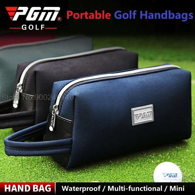 Golf Bag Portable Hand Bag Men Women Waterproof Handbag Multi-Functional Golf Tee/Towel/Ball Large Cart Bag Marker Key Package