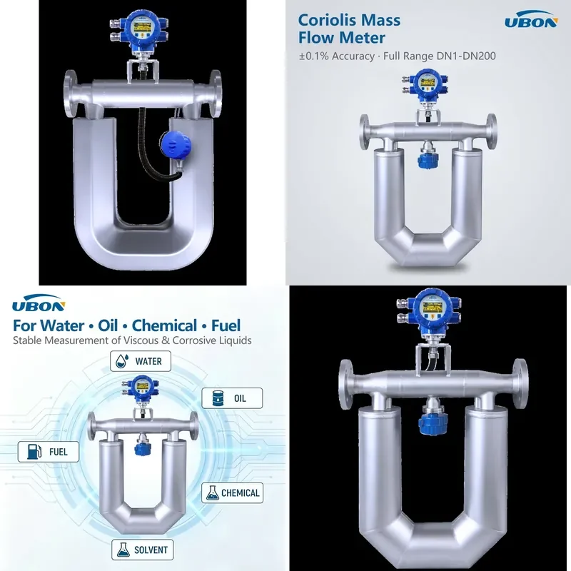for Chemical Liquid Coriolis Mass Flow Meter 316L Hastelloy High Precision RS485 HART Flow Meter
