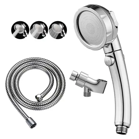 High-pressure Handheld Shower Head Equipped with Switch Function 3 Spray Modes Shower Head