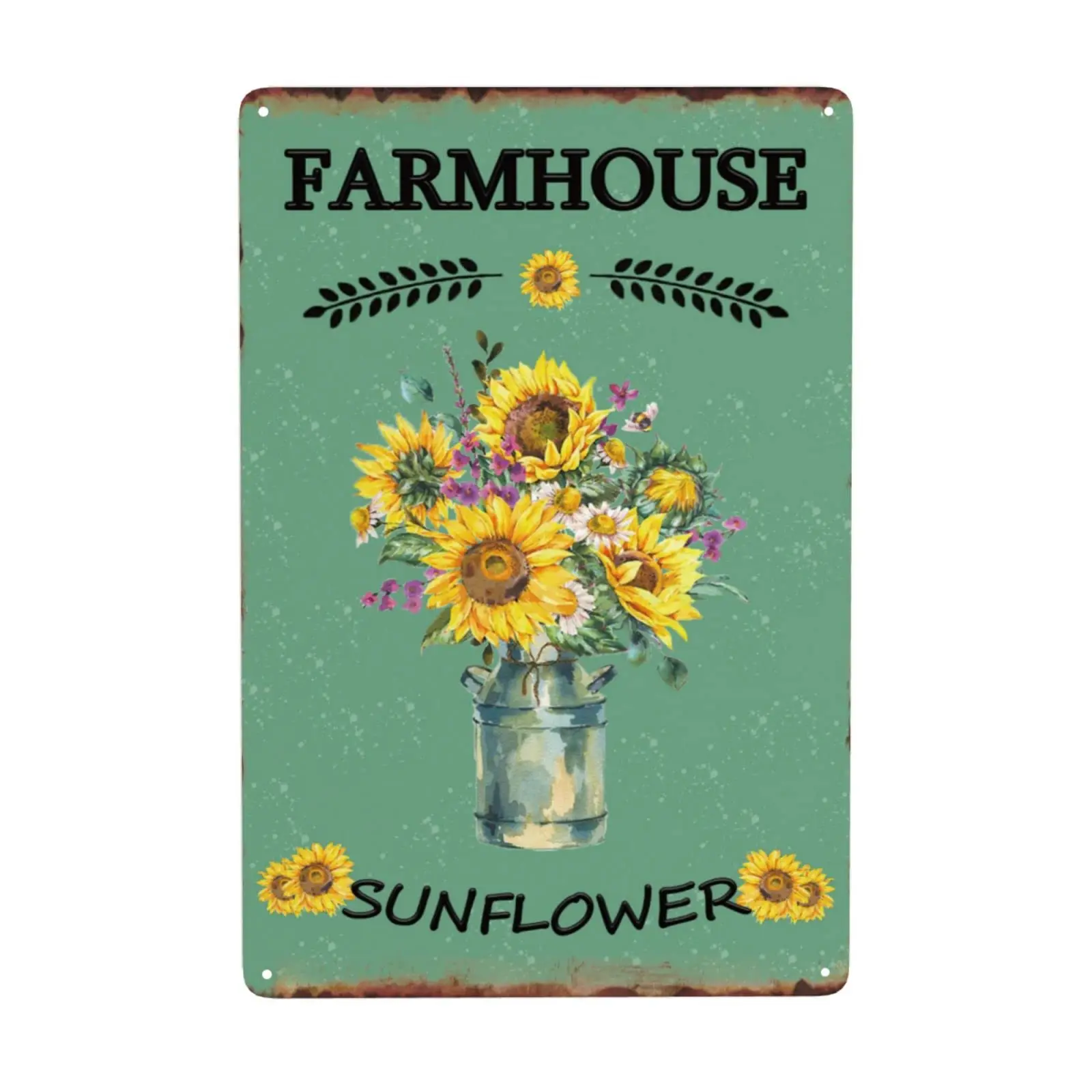 

Желтые Подсолнухи, металлический жестяной знак, Ретро Декор стен, жестяные знаки для дома, бара, кофе, офиса