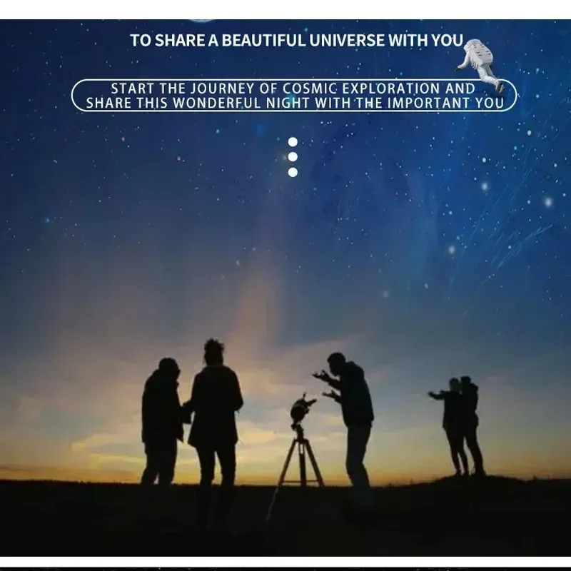 Telescope Astronomical Professional Refractor 70090 Metal Adjustable Tripod Sky Watcher Telescope With Red Dot Scope