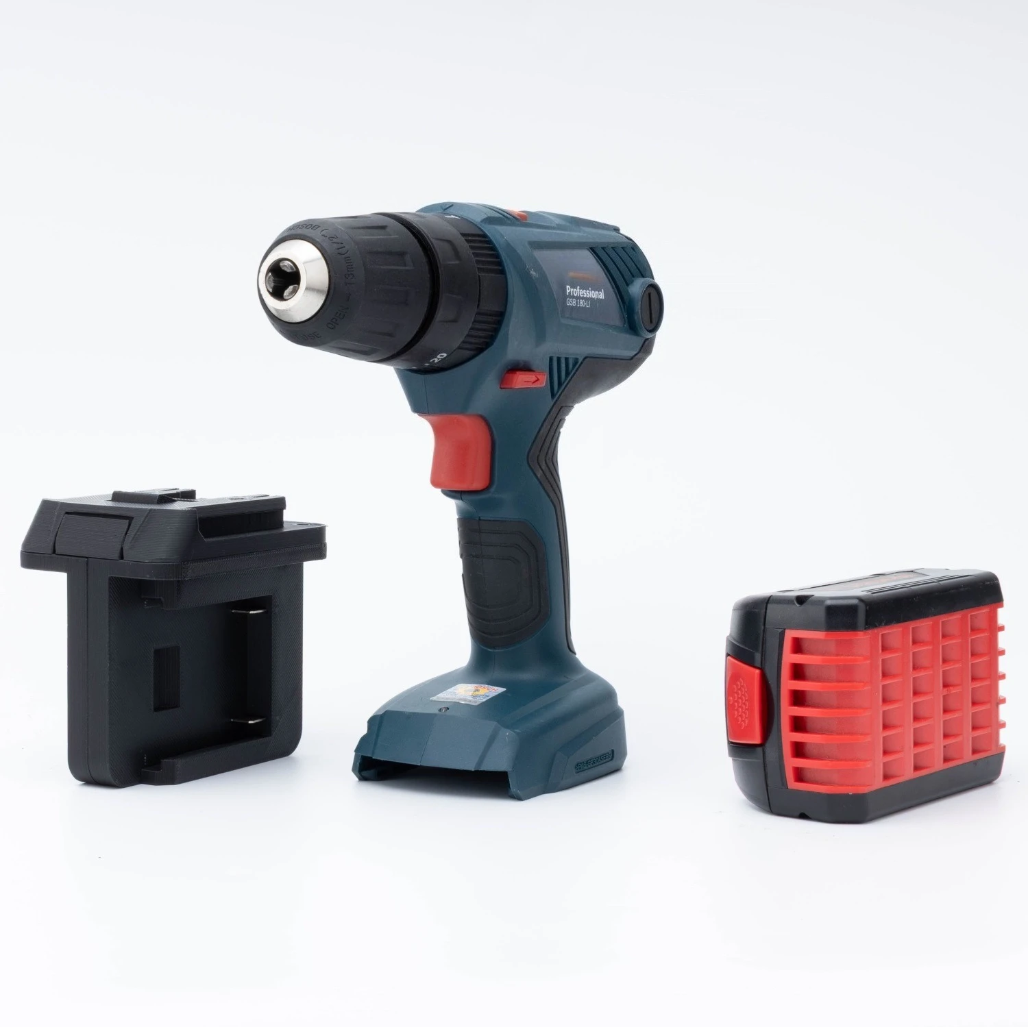 For BOSCH 18V Li-ion Battery Two Battery Parallel Portable Power Tool Battery Converter (Battery not included and Tool)