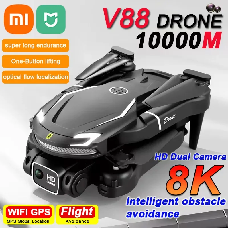 XIAOMI MIJIA Mini V88 Drone 8K Professional HD Aerial Photography 5G GPS Remote Control Aircraft HD Dual Camera Quadcopter Toy