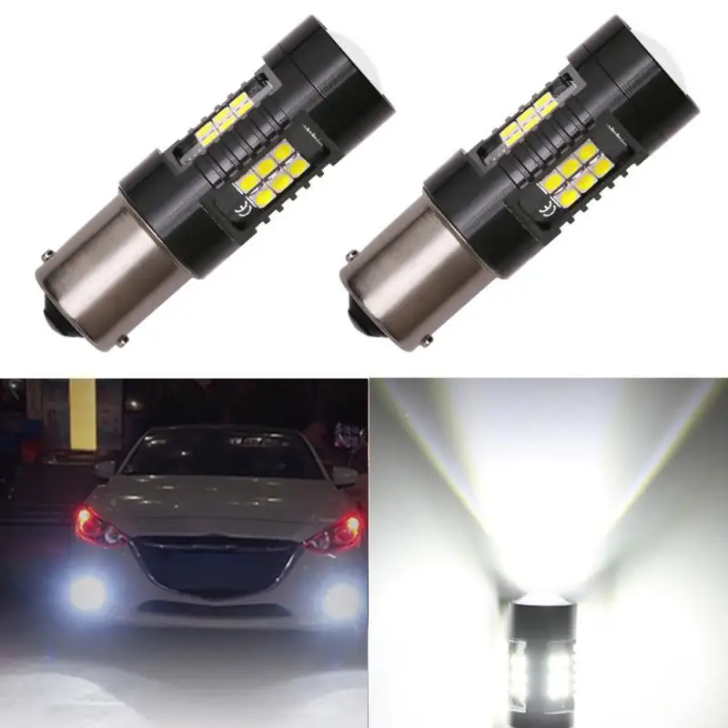 LIGHTP21W 1156 BA15S Canbus Car Led Bulb 3030SMD LED Auto Reverse DRL Car Light 12V 24V Automobiles Lamp for Universal