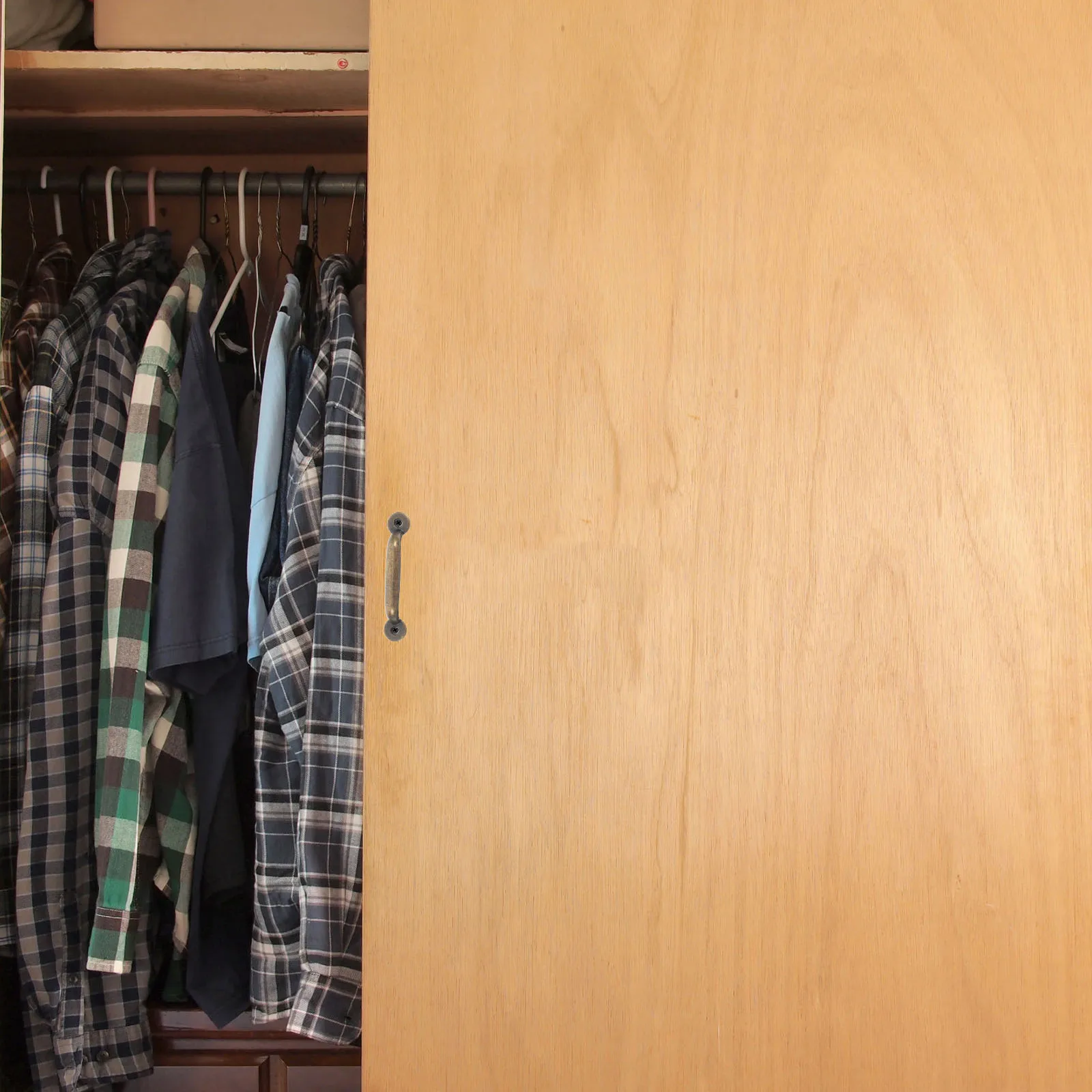 6 Pcs Simple Drawer Handle Cabinet Handles Kitchen Iron Cupboard Vintage Furniture Hardware Accessories