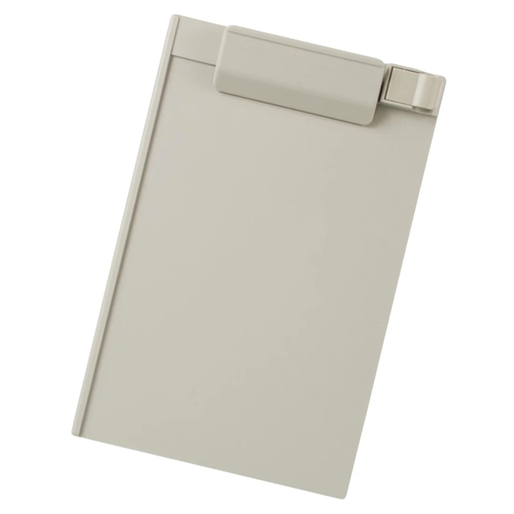 

Plastic A5 Clipboard Profile Clip Paper Holder Writing Folders for School Classrooms Office (Grey)