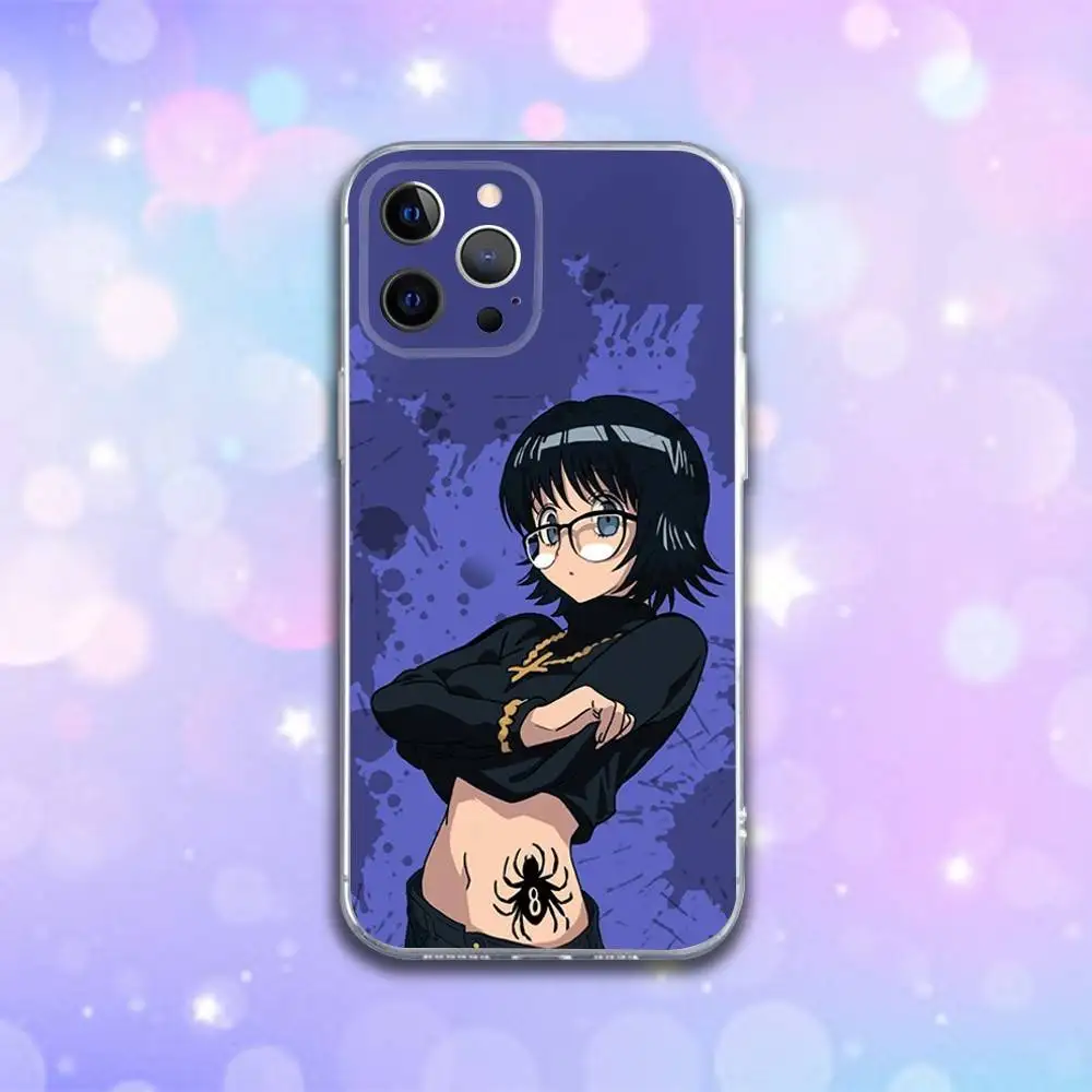 حافظة هاتف H-Hunter S-Shizuku أنيمي لهاتف آيفون 16e,16,15,14,13,12,11 Plus,Pro,Max,XR,XS,X,Plus,SE,غطاء ناعم شفاف صغير