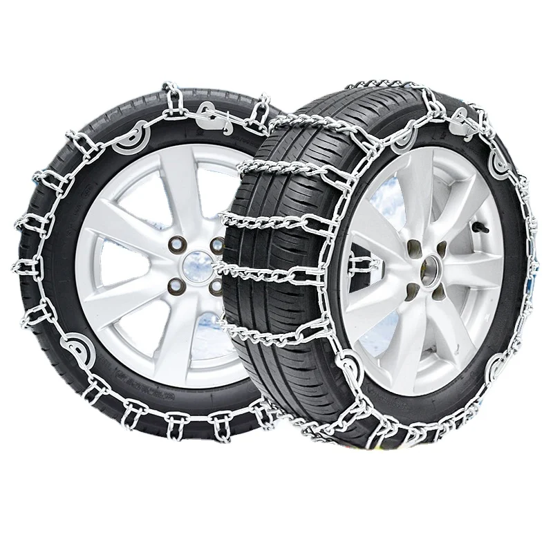 heavy-duty-roller-chain-car-snow-chains-zinc-finish-for-tyre-protection