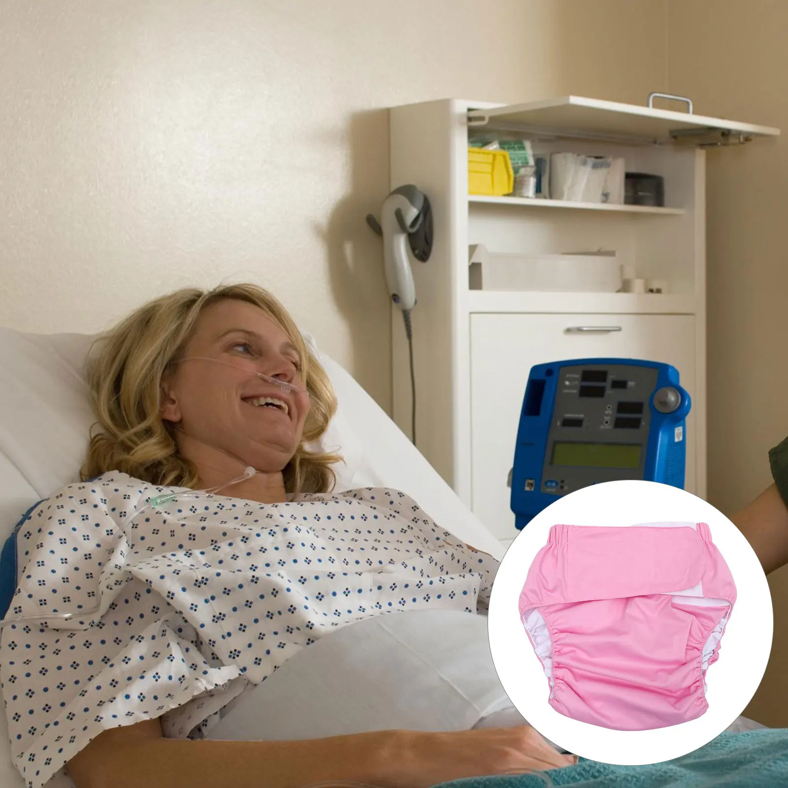 1 個防水布おむつ調節可能な通気性吸収性漏れ防止大人用高齢者布おむつ