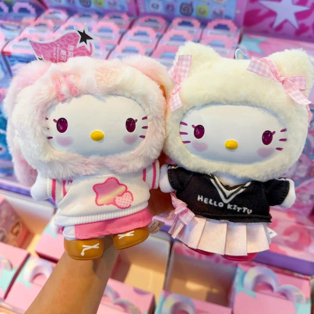 

Sanrio Characters Hello Kitty Pop Star Series Vinyl Blind Box Bag Pendents Keychains Decoration Anime Figure Hellokitty Gifts