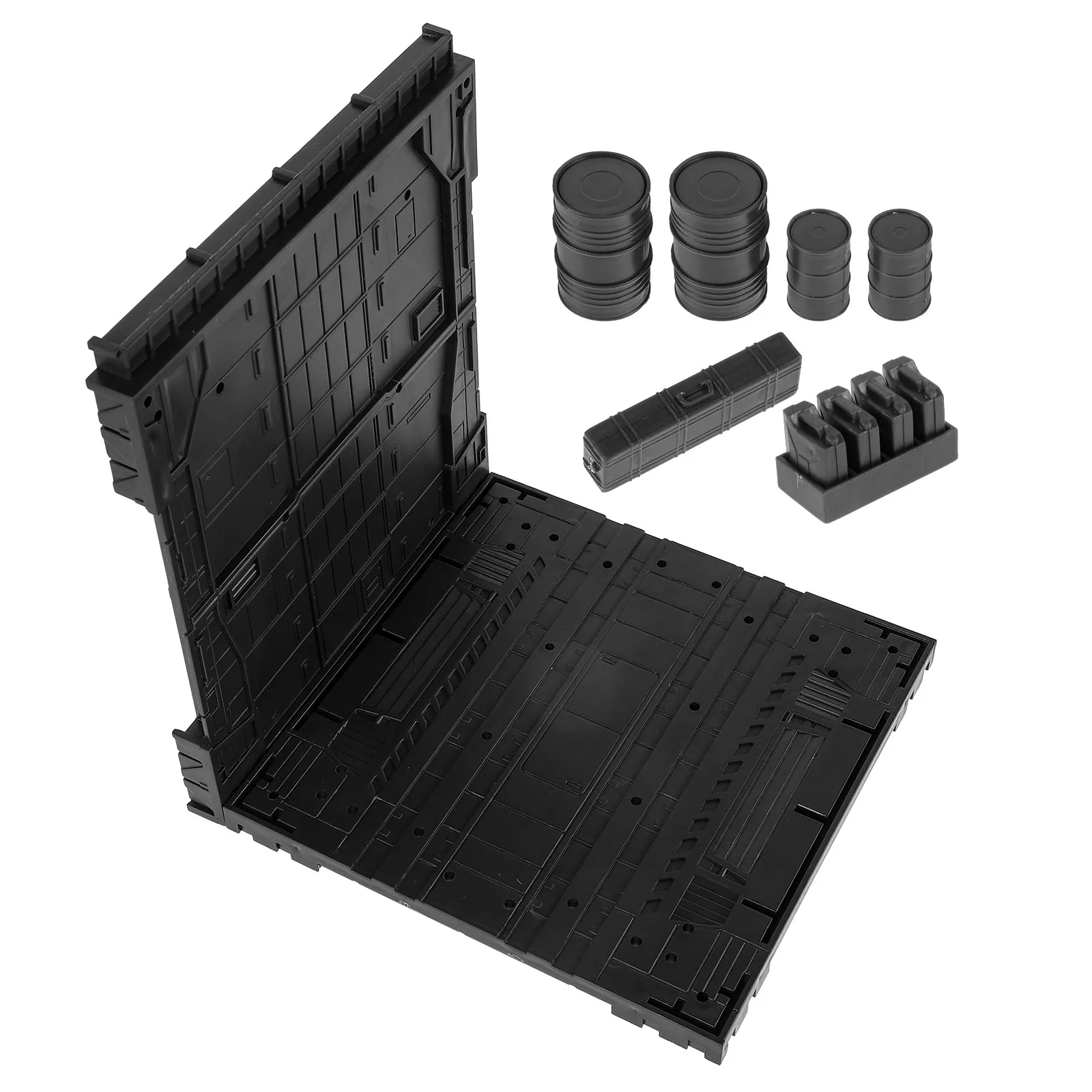 

Robort Display Stand Plastic Parts Shelf Black Versatile Organizer Rack Storage for Action Figures Display DIY Accessories