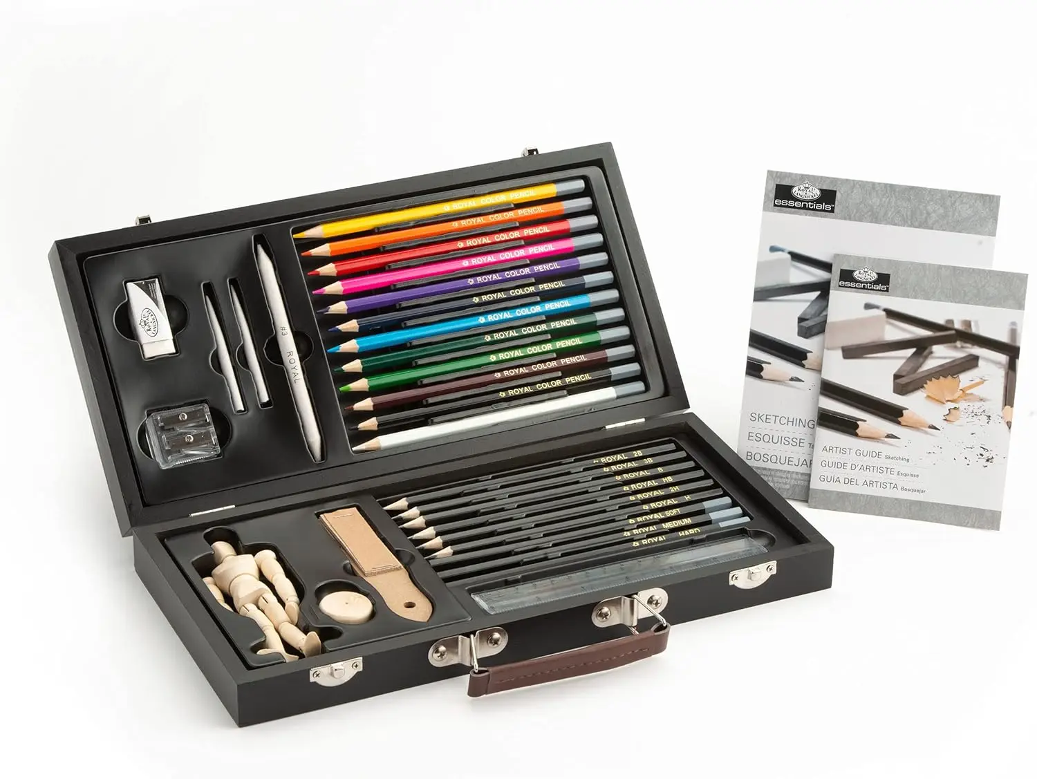 

32-Piece Multicolor Art Sketching and Drawing Set for Beginners with Wooden Storage Box