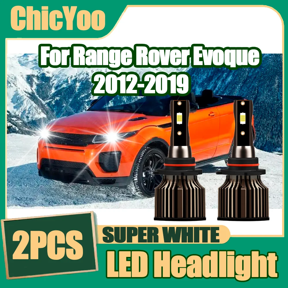 

2X 9005 LED Headlight 20000LM CSP Chip 120W High Beam Lamp Car Turbo Light 12V 24V 6500K White For Range Rover Evoque 2012-2019