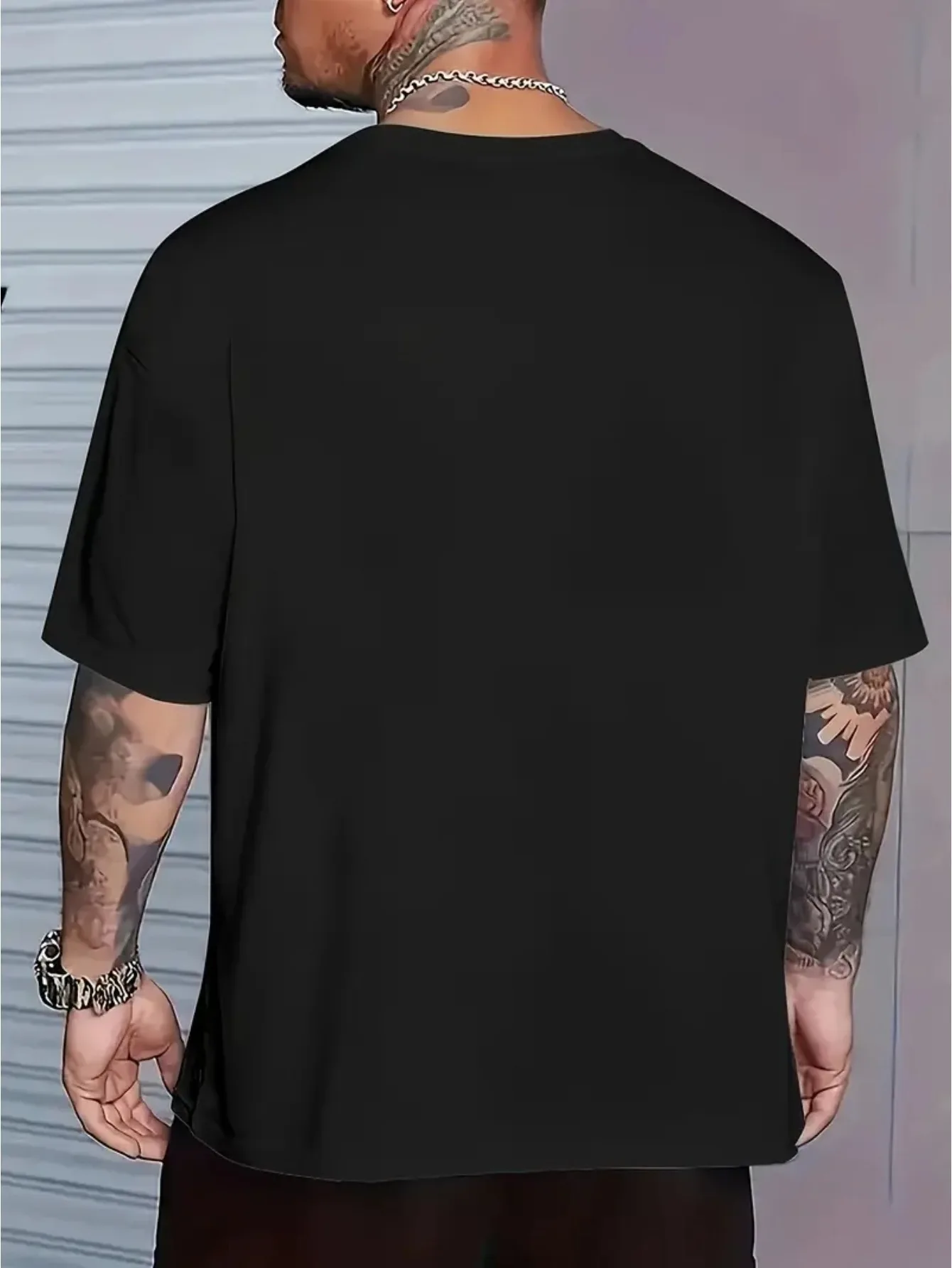 Men's Summer 100% Cotton Casual Fashion Czech Fun Text Printed Loose Breathable Round Neck Short Sleeve T-shirt
