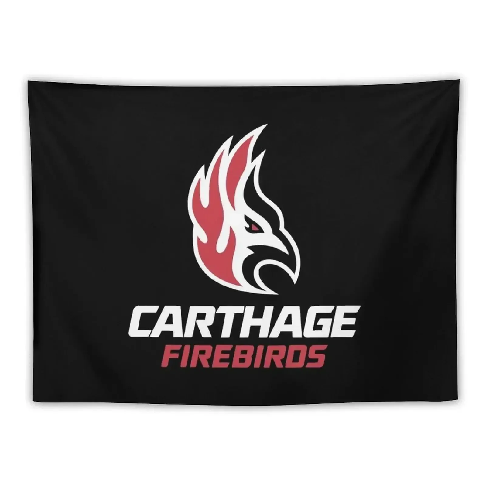 

Carthage firebirds, Athletics teams, merch Tapestry For Bedroom Decorative Wall Mural Living Room Decoration Tapestry