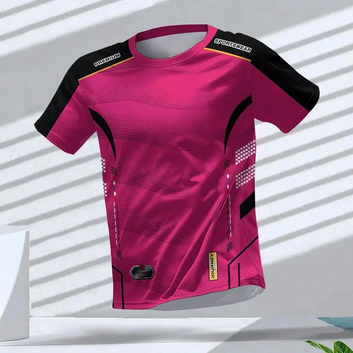Family Matching Sports T-Shirt, Men's Running Short Sleeve Tee, Breathable Crew Neck Athletic Top, Men Outdoor Training Shirt