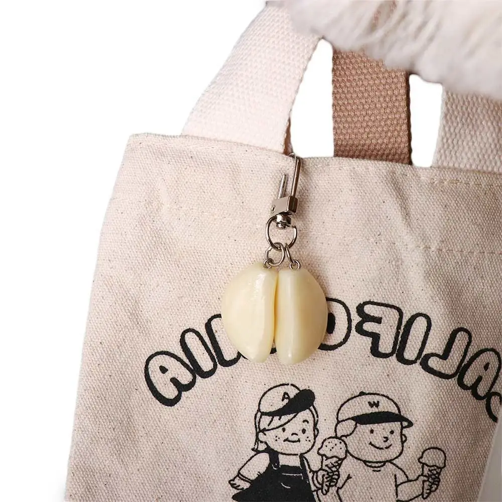 Funny Creative Car Keychains Student Vegetable Jewelry Garlic Keyring Garlic Pendant Food Keychain Garlic Keychain