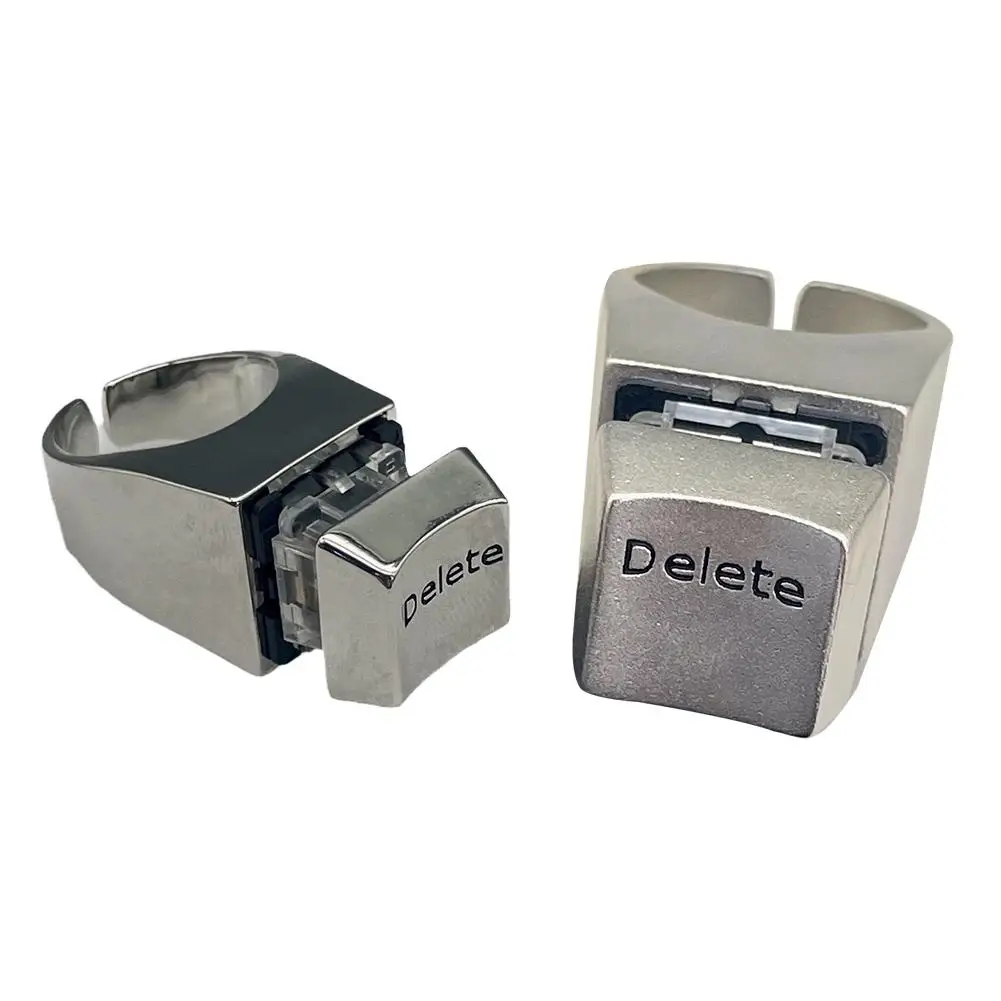 Regalo de broma para dedo, anillo giratorio para dedo, nicho con personalidad, divertido anillo para aliviar el estrés, divertido anillo emergente para dedo, nuevo diseño, anillo Retro