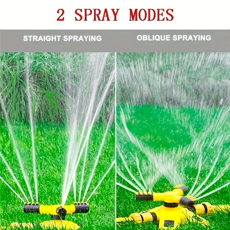 360 ° ultra large coverage automatic rotating nozzle, suitable for lawn and garden irrigation, efficient watering