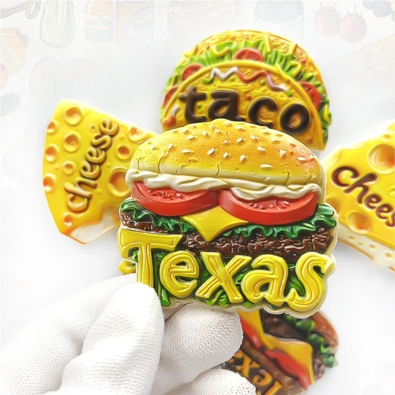 Refrigerator Sticker Cute Food High Color Stereo Kitchen Decoration Accompanying Gift Souvenirs Mesh Red Gift