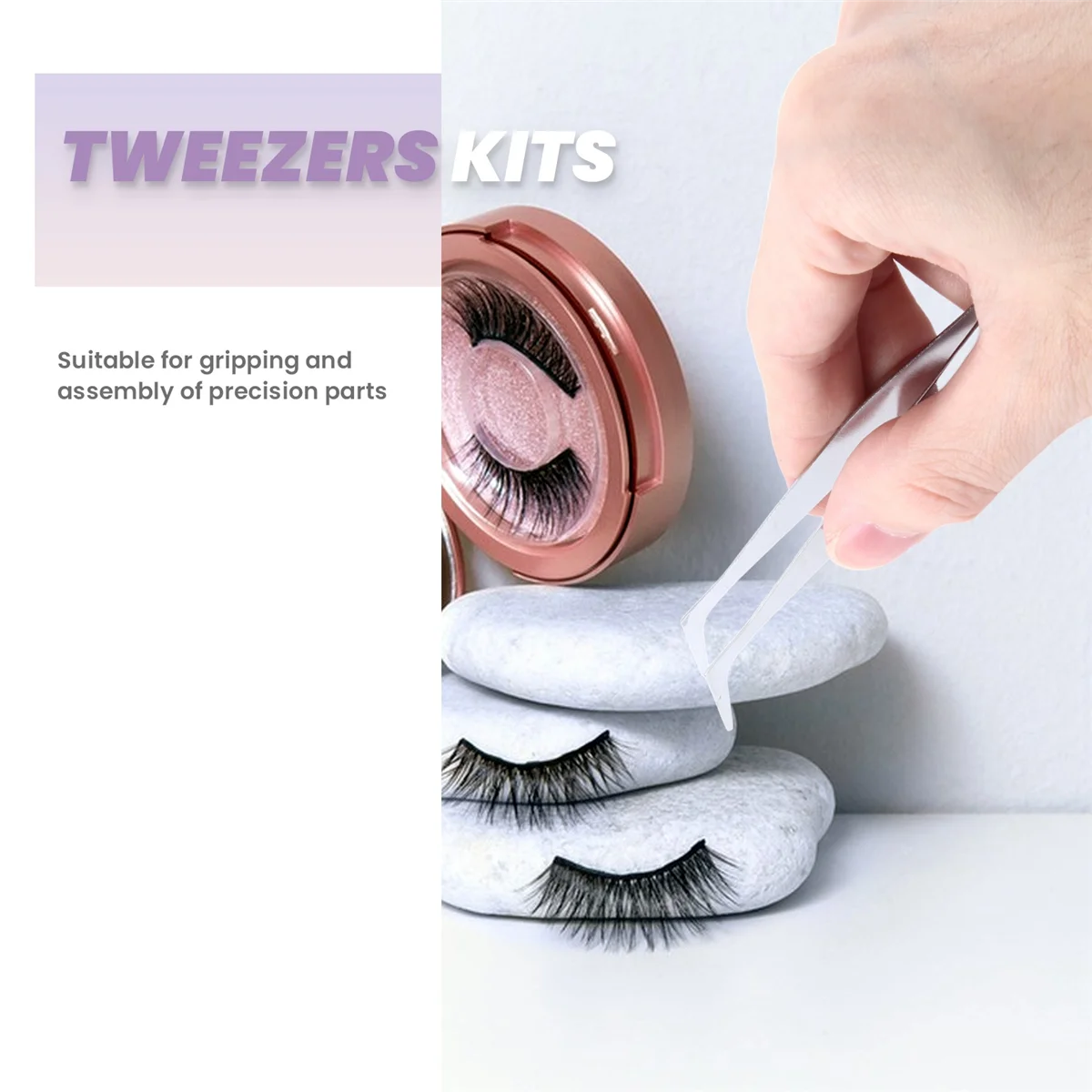 T61C_4 قطعة/المجموعة ملاقط دقيقة من الفولاذ المقاوم للصدأ ملقط إلكتروني سميك