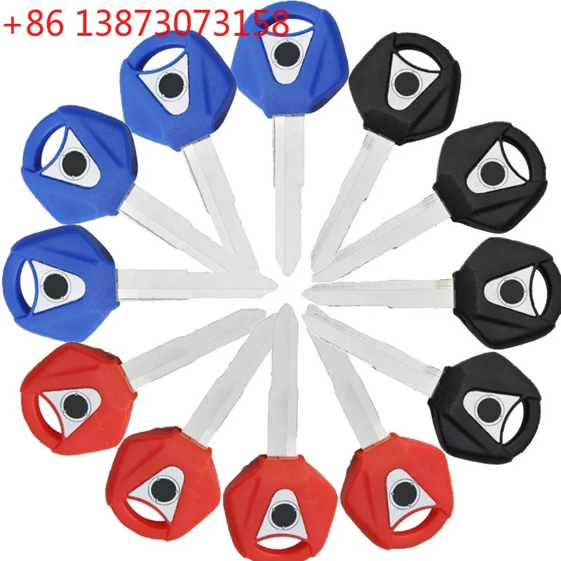 12pcs Motorcycle Blank Key Uncut Blade For Yamaha YZF R1 R3 R6 R25 XJR1200 XJR1300 FJR1300 MT-03 MT-09 MT-25 TDM850 TDM900