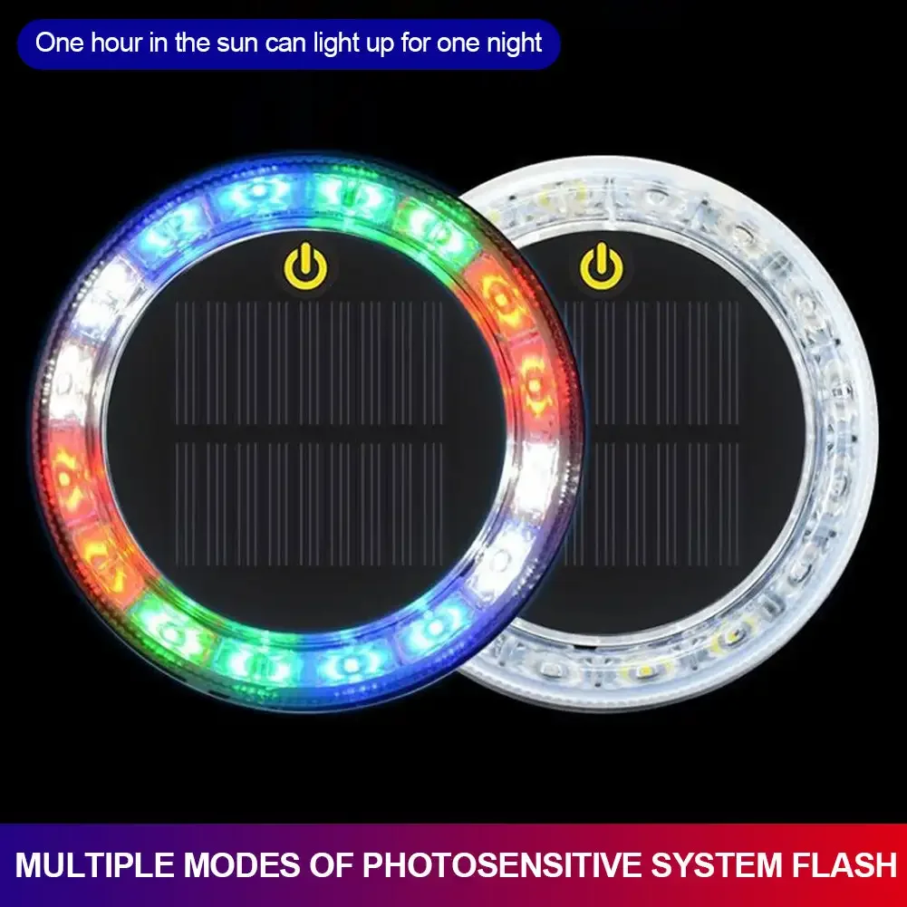 พลังงานแสงอาทิตย์รถ Night Safety กระพริบไฟ LED Super Strong ฐานแม่เหล็กไฟเตือนรถ Anti-Collision ไฟท้ายกว้างเครื่องมืออัตโนมัติ