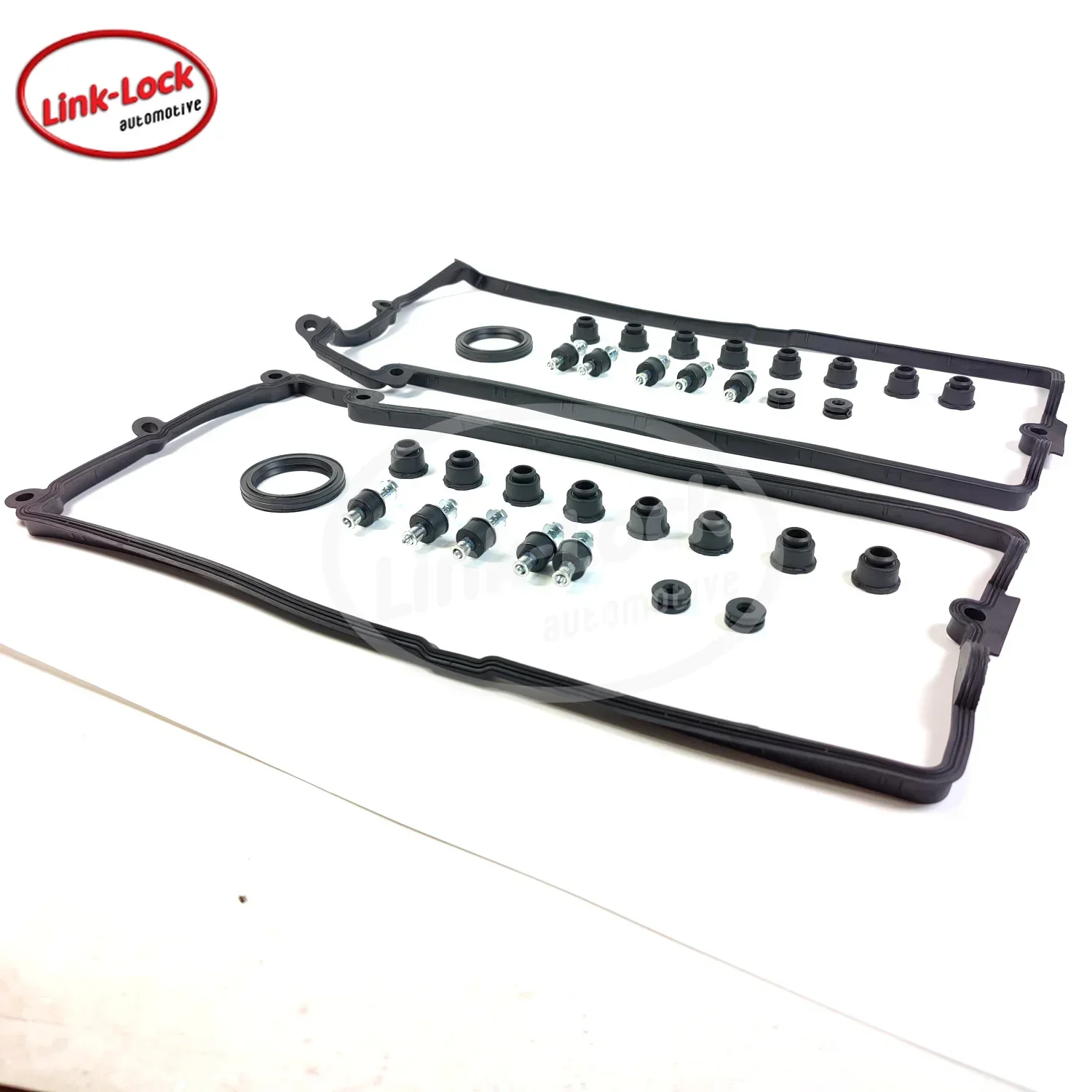 LINK-LOCK Valve Cover Gasket 11127513195 + 11127513194 for BMW N62 E60 E65 E70 E53 X5 ZYL. 1-4 ZYL. 5-8