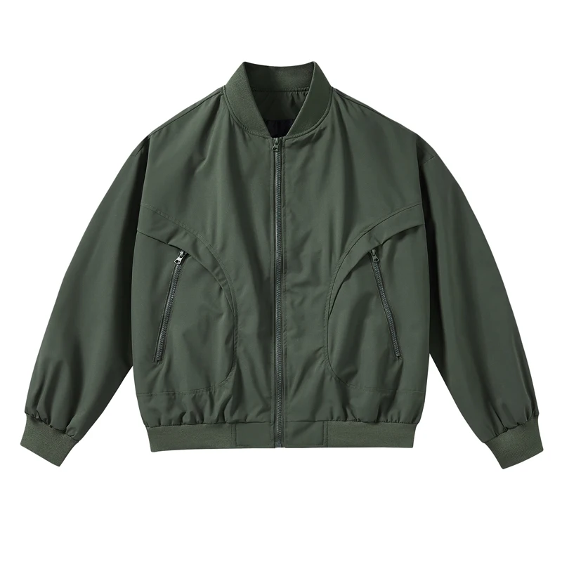 

Мужская куртка-бомбер с множеством карманов, свободного кроя, в стиле карго, высококачественная, из хлопка, повседневная, мужская одежда JK0801